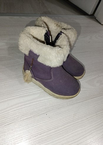 Polaris Kız Çocuk Mor Kürklü Bot