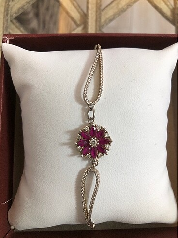 Gümüş lotus bileklik