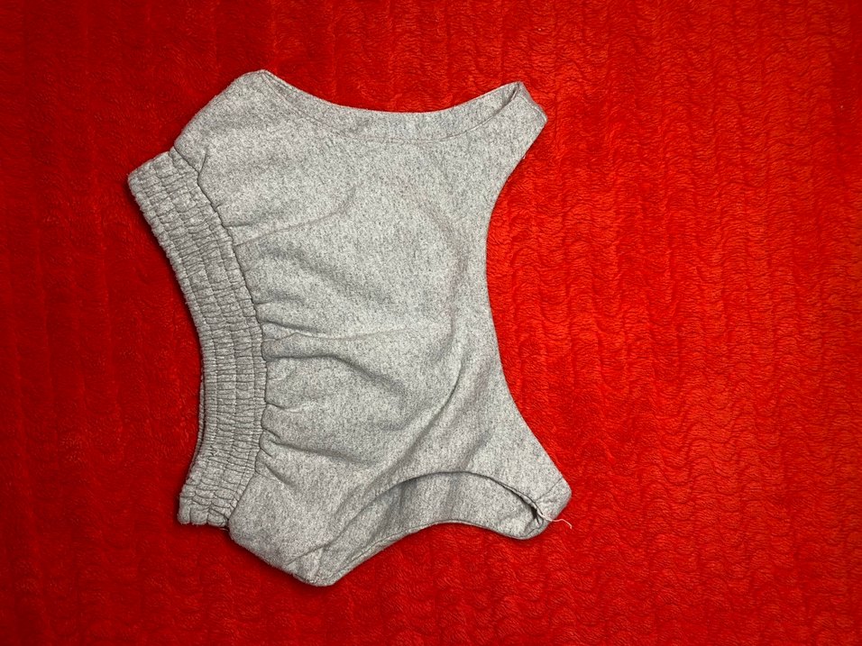 Gri nike askılı crop - Görsel 2