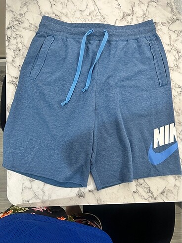 Nike Men?s Blue French Terry Alumni Short