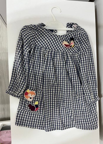 Lcw Uzun Kollu Ekose Kız Elbisesi - Görsel 2