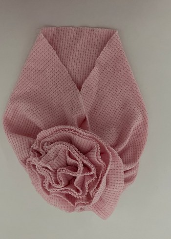 3-6 Ay, 17 cm Beden Pembe Bebek Türbanı