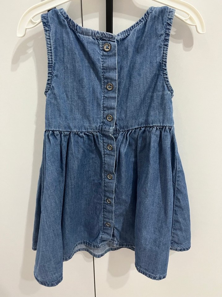 Lcw Nakışlı Kot Kız Çocuk Elbise - Görsel 5