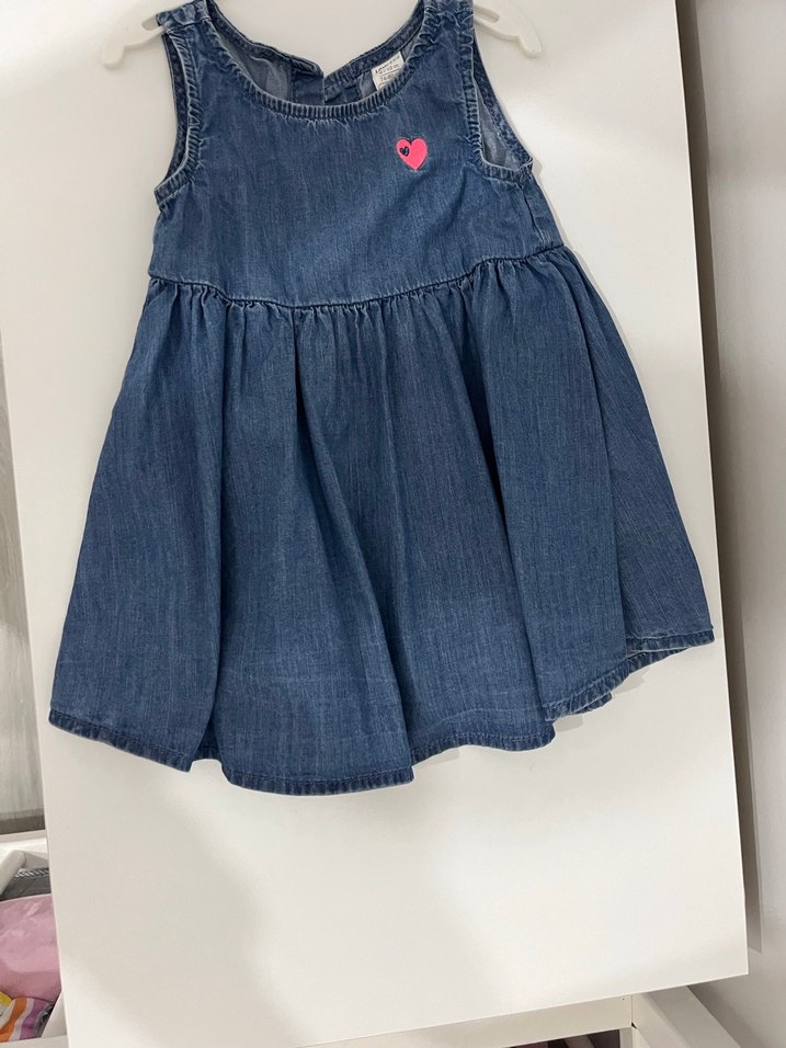 Lcw Nakışlı Kot Kız Çocuk Elbise - Görsel 2