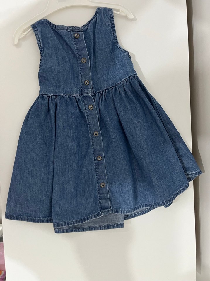 Lcw Nakışlı Kot Kız Çocuk Elbise - Görsel 4