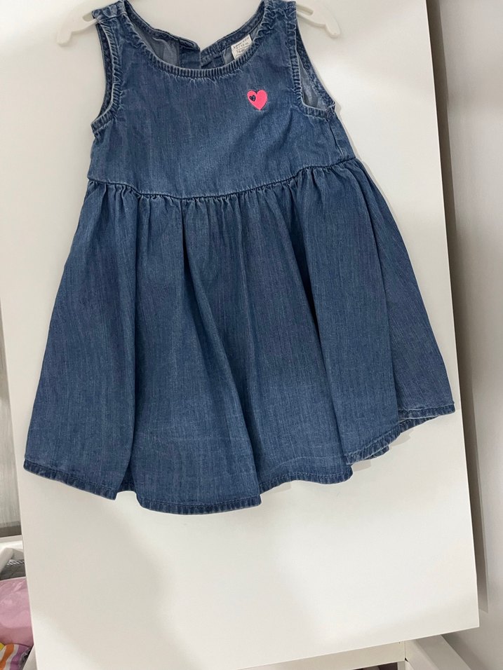 Lcw Nakışlı Kot Kız Çocuk Elbise - Görsel 3