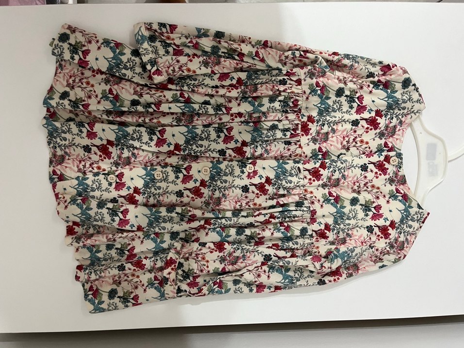 Çiçek Desenli Bohem Uzun Kollu Kız Elbisesi - Görsel 3