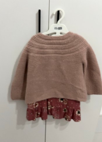 2-3 yaş Çiçek Desenli Uzun Kollu Elbise - Görsel 6