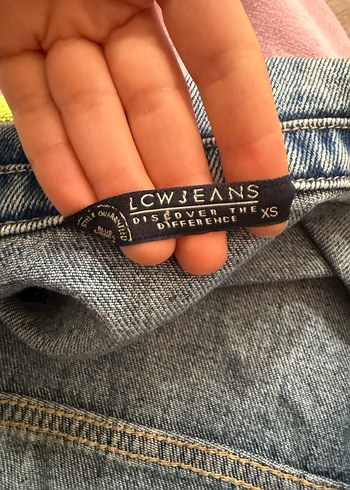 Düğmeli Mavi Kadın Denim Ceket - Görsel 4