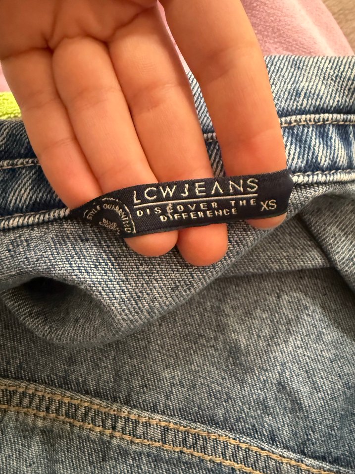 Düğmeli Mavi Kadın Denim Ceket - Görsel 4