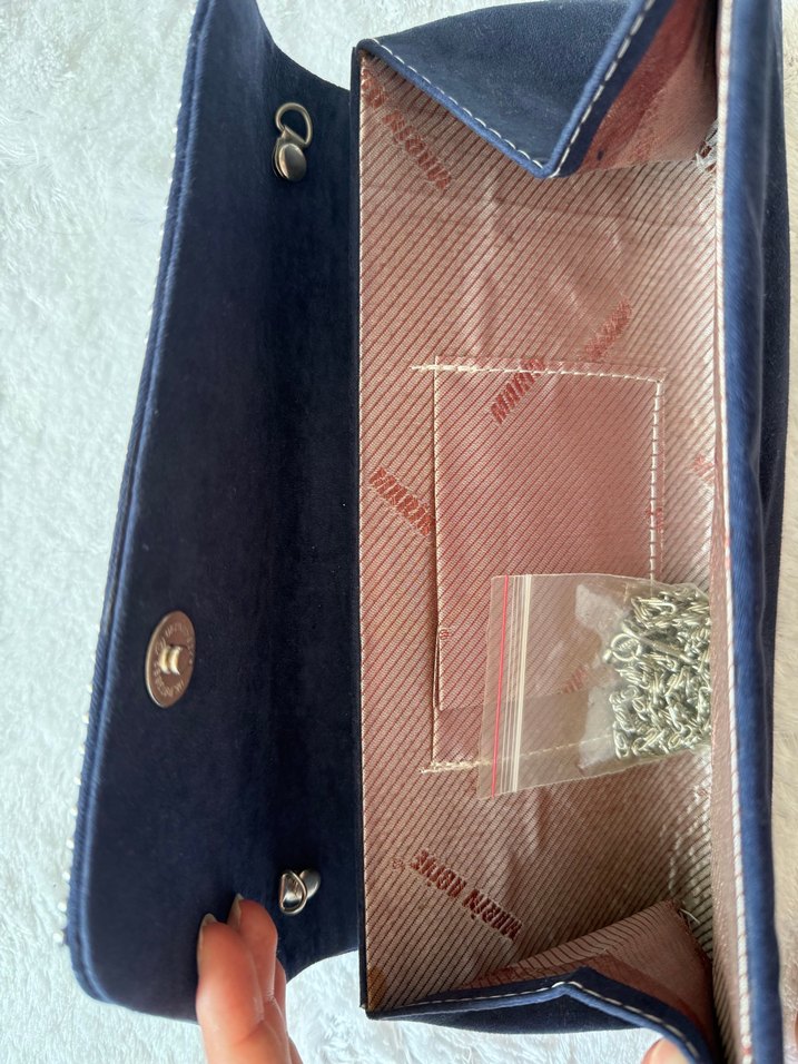 LacivertParlak Kadın Portföy Çanta - Görsel 3