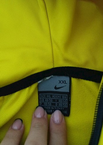 xxl Beden Sarı Nike Kapüşonlu Hırka