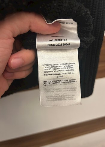 Moncler Siyah Yarım Fermuarlı Yün Triko - Görsel 6