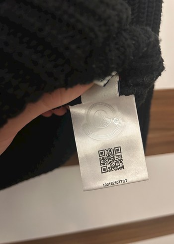 Moncler Siyah Yarım Fermuarlı Yün Triko - Görsel 5