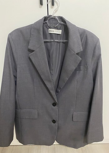 Bershka Bershka gri blazer ceket