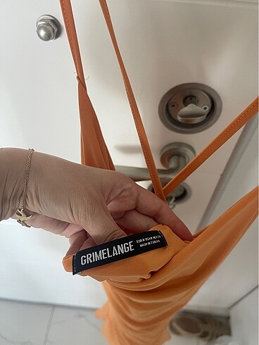 GRIMELANGE TURUNCU ELBİSE - Görsel 4