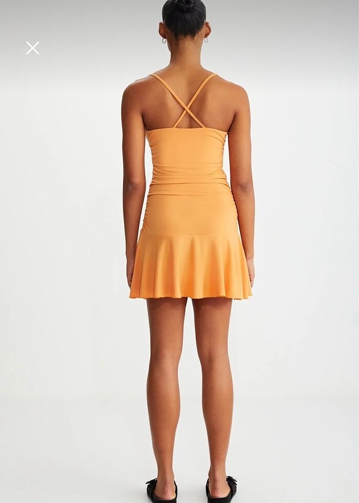 GRIMELANGE TURUNCU ELBİSE - Görsel 2