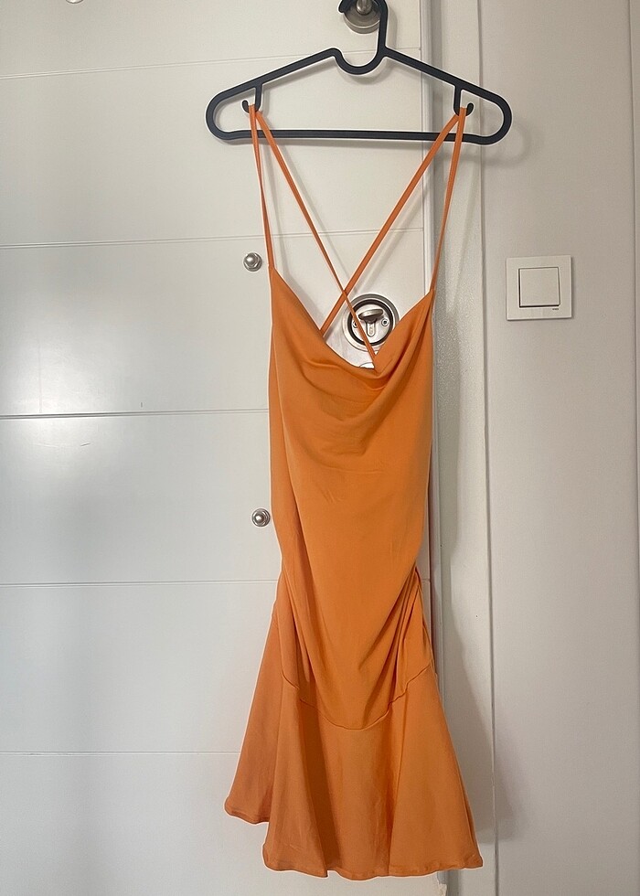 GRIMELANGE TURUNCU ELBİSE - Görsel 3