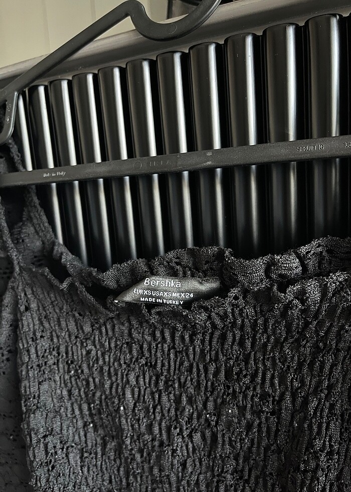 Bershka Siyah Dantel Bluz - Görsel 2