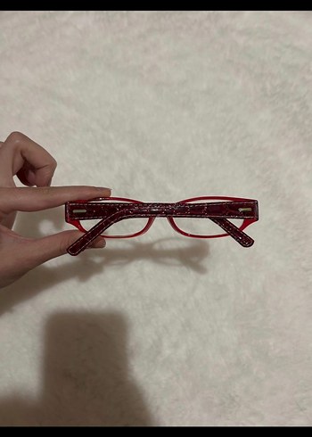 SATILDI Bayonetta Office Siren Kırmızı Gözlük - Görsel 8