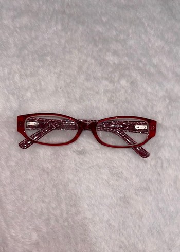 SATILDI Bayonetta Office Siren Kırmızı Gözlük - Görsel 2