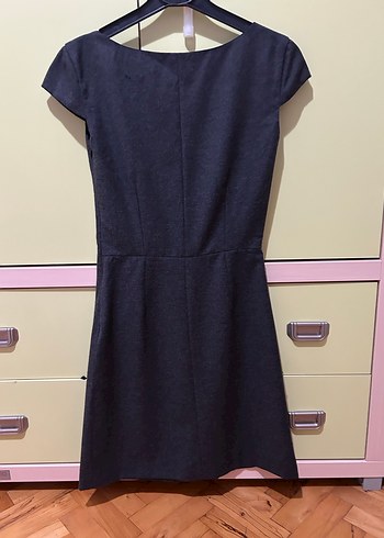 Gri Yün Yargıcı Elbise - Görsel 4