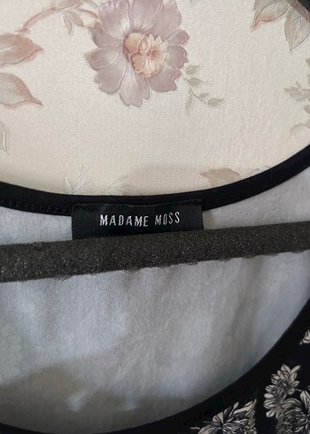 Lacivert Çiçek Desenli Kolsuz Midi Elbise - Görsel 3