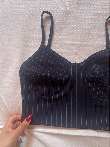 Bershka Askılı crop