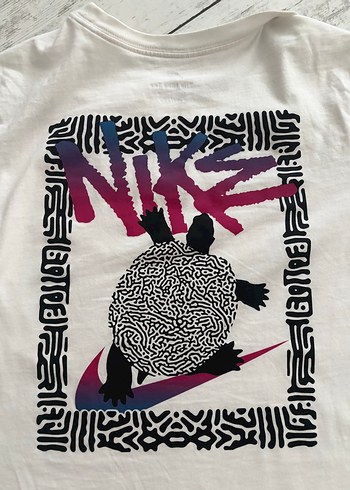s Beden Beyaz Nike Baskılı Tişört