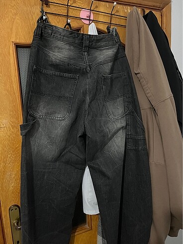 Siyah baggy jean