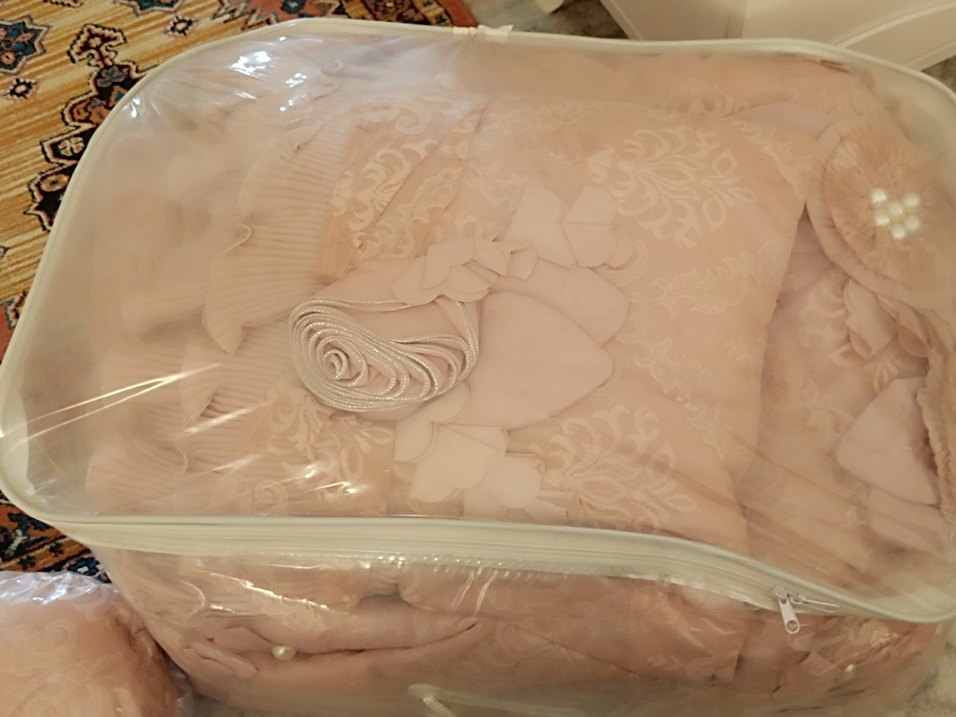 pudra pembesi yatak örtüsü takımı - Görsel 5