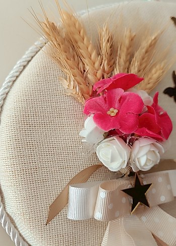 Bohem Tarzda El Yapımı Bebek Kapı Süsü ve takı yastığı - Görsel 7