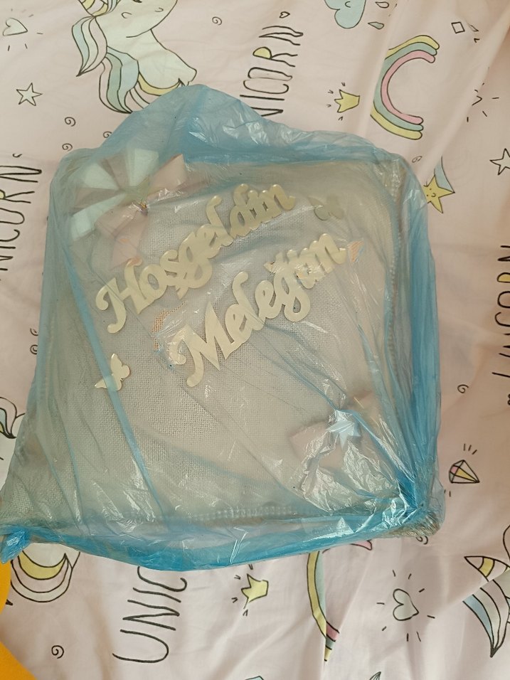 Bohem Tarzda El Yapımı Bebek Kapı Süsü ve takı yastığı - Görsel 4