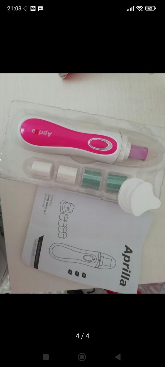 Aprilla Renkli manikür tırnak bakım Cihazı sıfır urun - Görsel 4