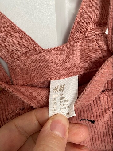 12-18 Ay Beden turuncu Renk H&M elbise