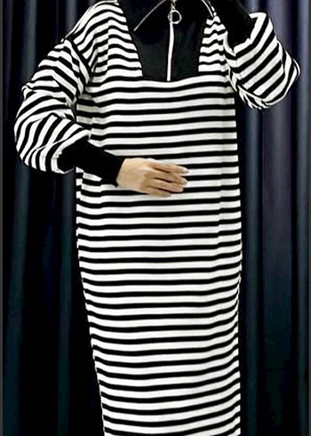 Zebra Desenli Uzun standart beden elbise hiç kullanılmadı - Görsel 2