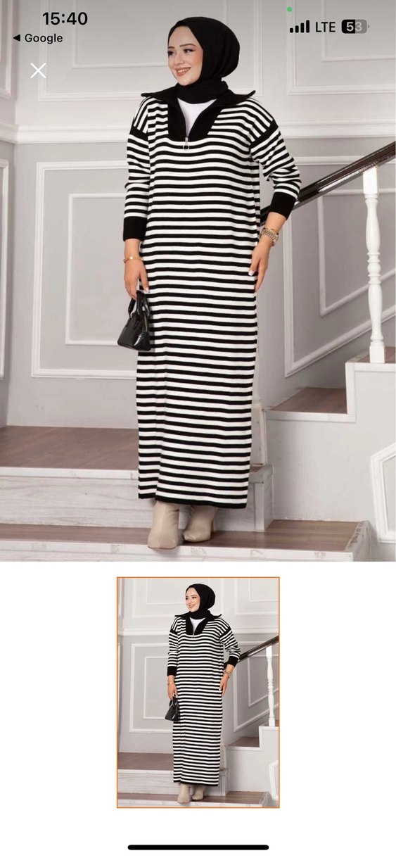 Zebra Desenli Uzun standart beden elbise hiç kullanılmadı - Görsel 4