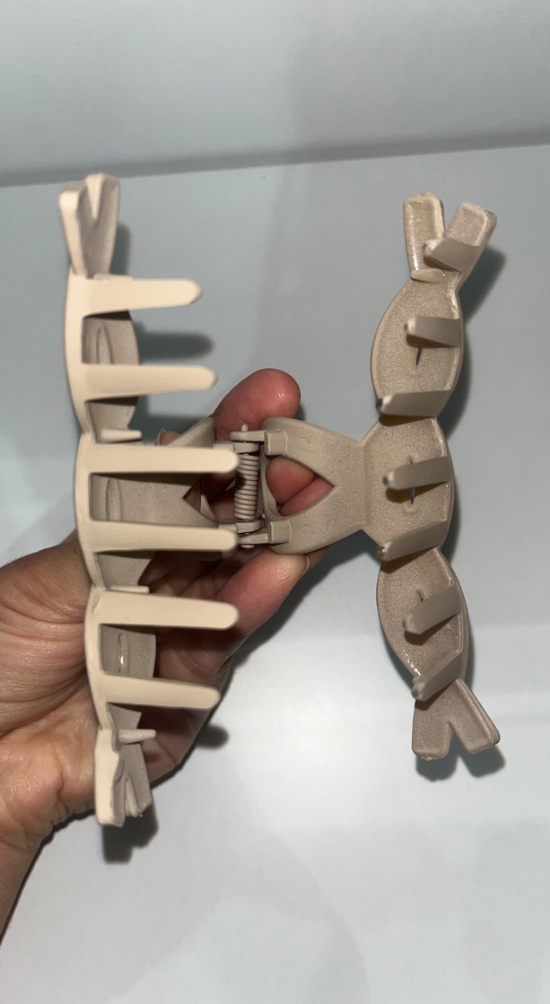 Bej Minimalist Fiyonk Saç Tokası - Görsel 4