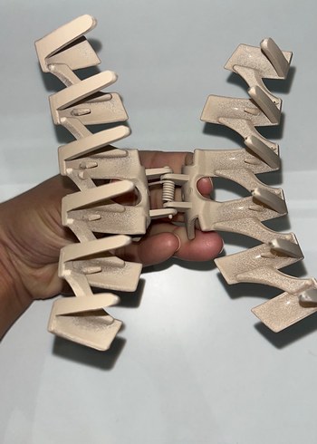 Bej Plastik Saç Tokası - Görsel 2