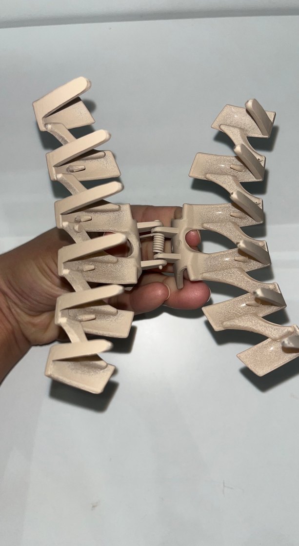 Bej Plastik Saç Tokası - Görsel 2