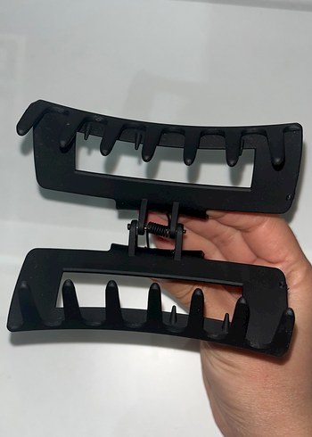 Siyah Plastik Saç Tokası - Görsel 4