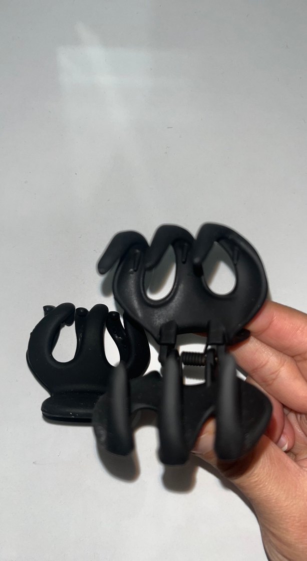 Siyah Elastik Gotik Saç Tokası 2 adet - Görsel 4