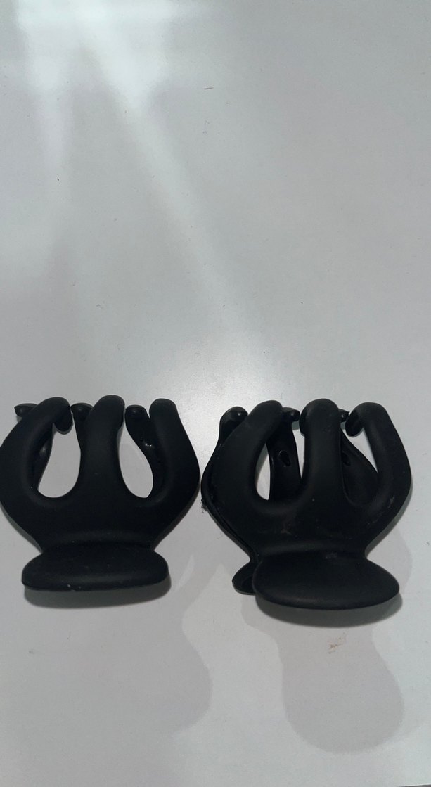 Siyah Elastik Gotik Saç Tokası 2 adet - Görsel 3