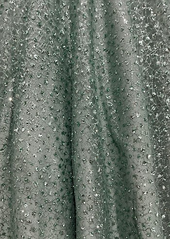 Işıltılı Yeşil nişan elbisesi - Görsel 5