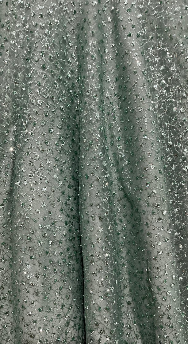 Işıltılı Yeşil nişan elbisesi - Görsel 5