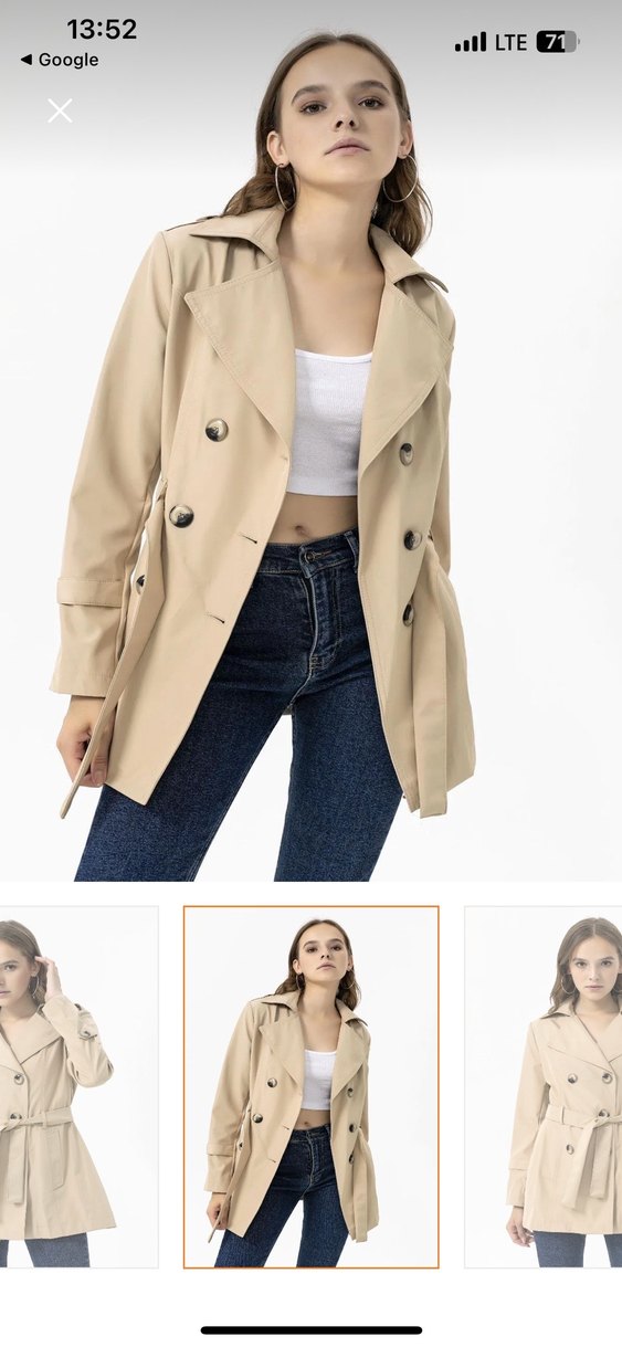 Bej Regular Fit Kadın Trençkot - Görsel 2