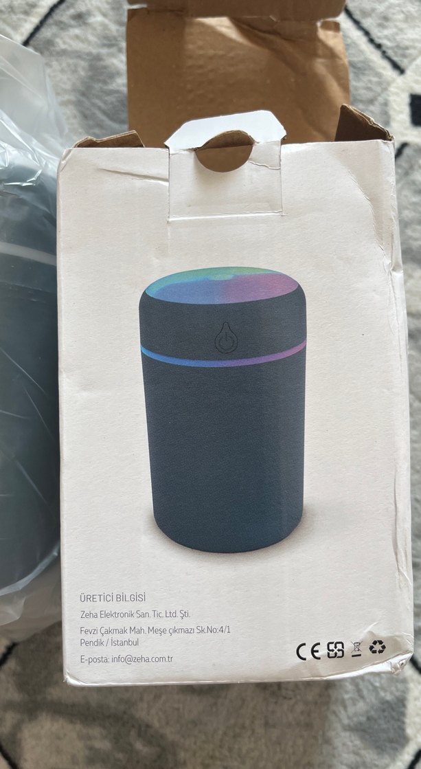 Gri Hava Nemlendirici 400 ml USB Type-C - Görsel 5