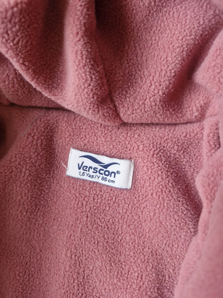 Kız Bebek Pembe Kapüşonlu Tulumu - Görsel 2