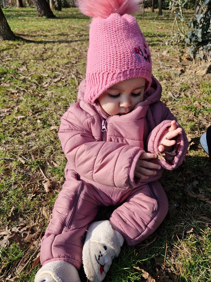 Kız Bebek Pembe Kapüşonlu Tulumu - Görsel 5