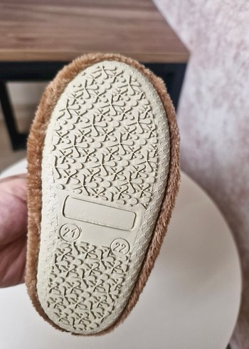 Kahverengi Leopar Desenli Erkek kız Çocuk Ev Terliği - Görsel 3